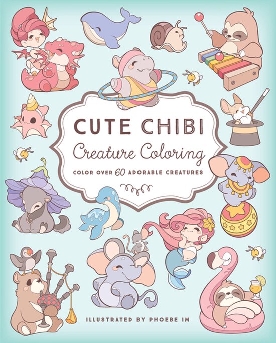 Cute Chibi Creature Coloring - cover