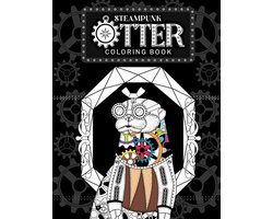 Steampunk Otter Coloring Book