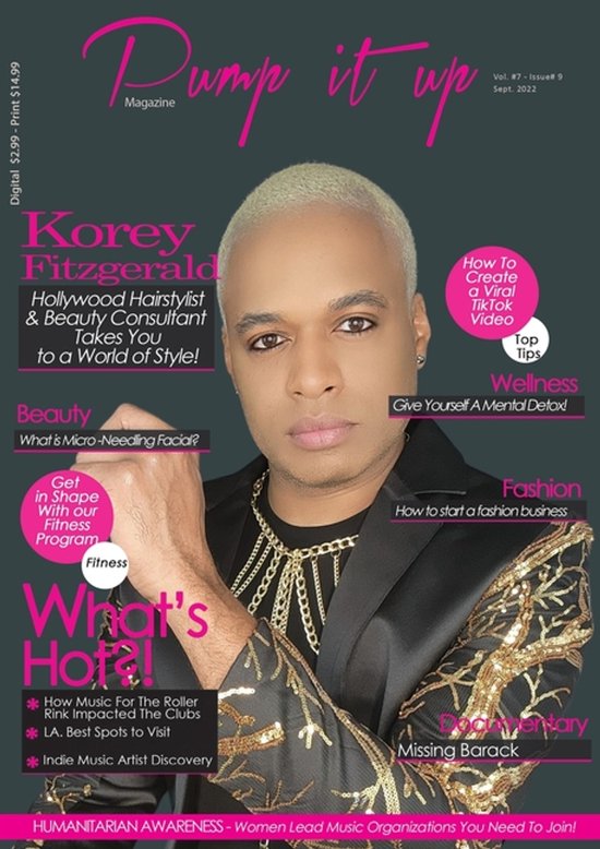 Hollywood Hair King Korey Fitzgerald - Pump it up Magazine - ... - cover