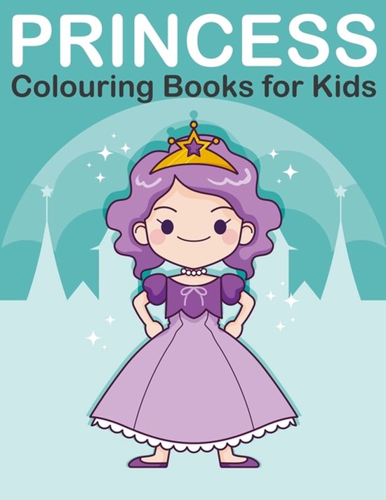 Kids Coloring Book- Princess Colouring Book for Kids - cover