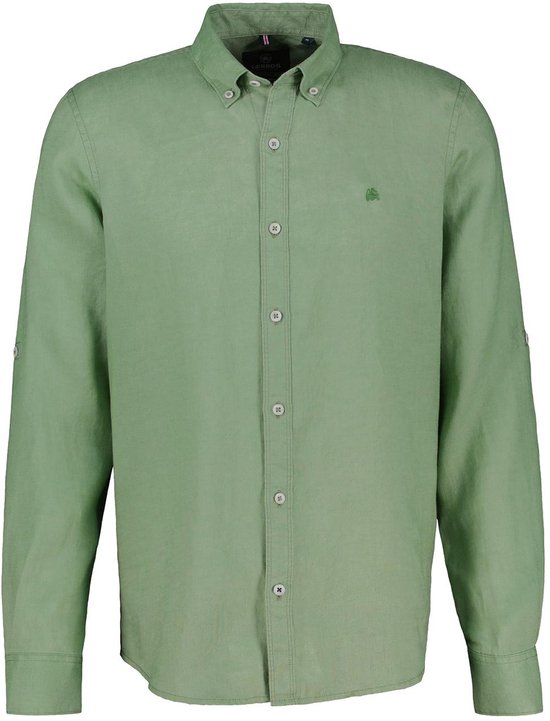 Lerros Overhemd Overhemd Van Linnen En Katoen Mix 2541111 612 Sage Green Mannen Maat - XL