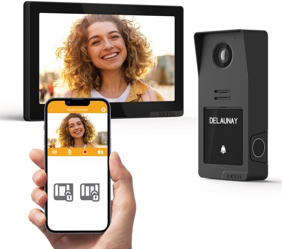Extel Digital Connect intercom met camera - toegang beheren via je vingerafdruk - bedraad - met app van Extel — afbeelding 5