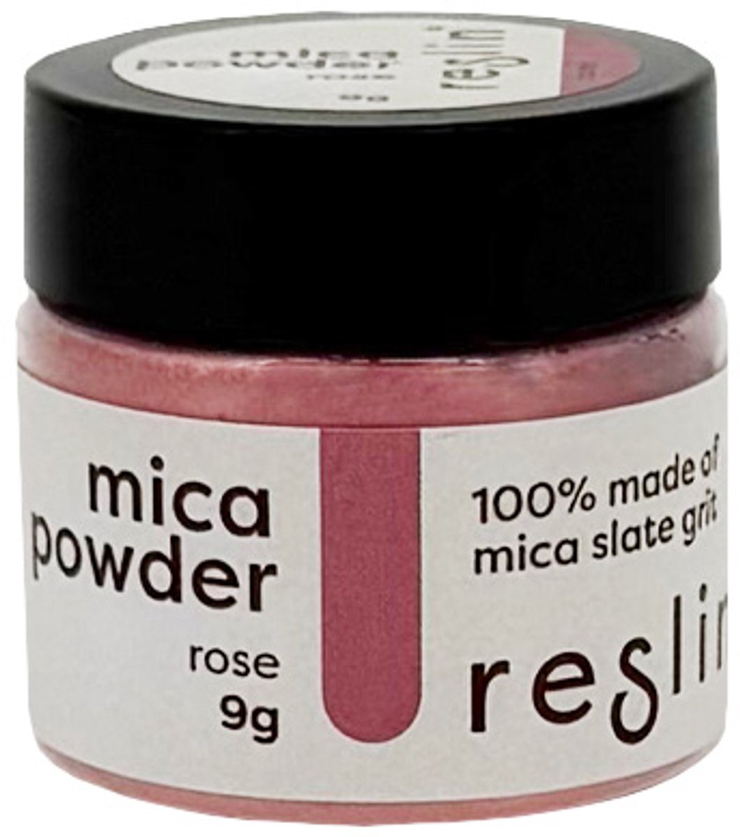Reslin mica poeder 9gr roos