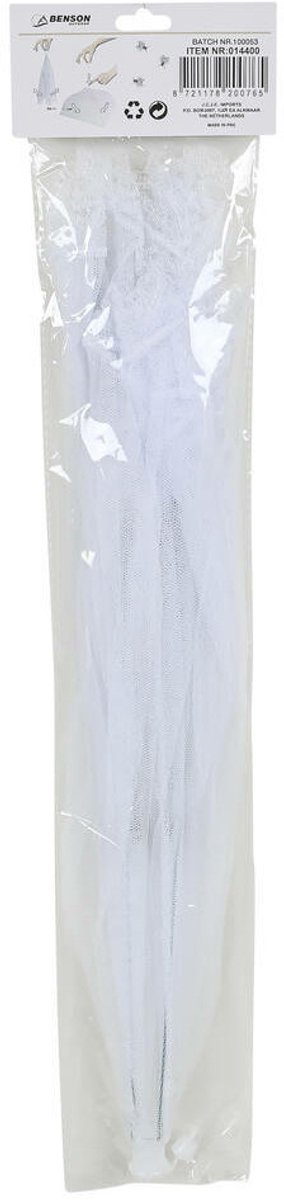 Benson Voedselkap - 2x - 43 x 43 cm - wit - kant - opvouwbare vliegenkap van Benson — afbeelding 5