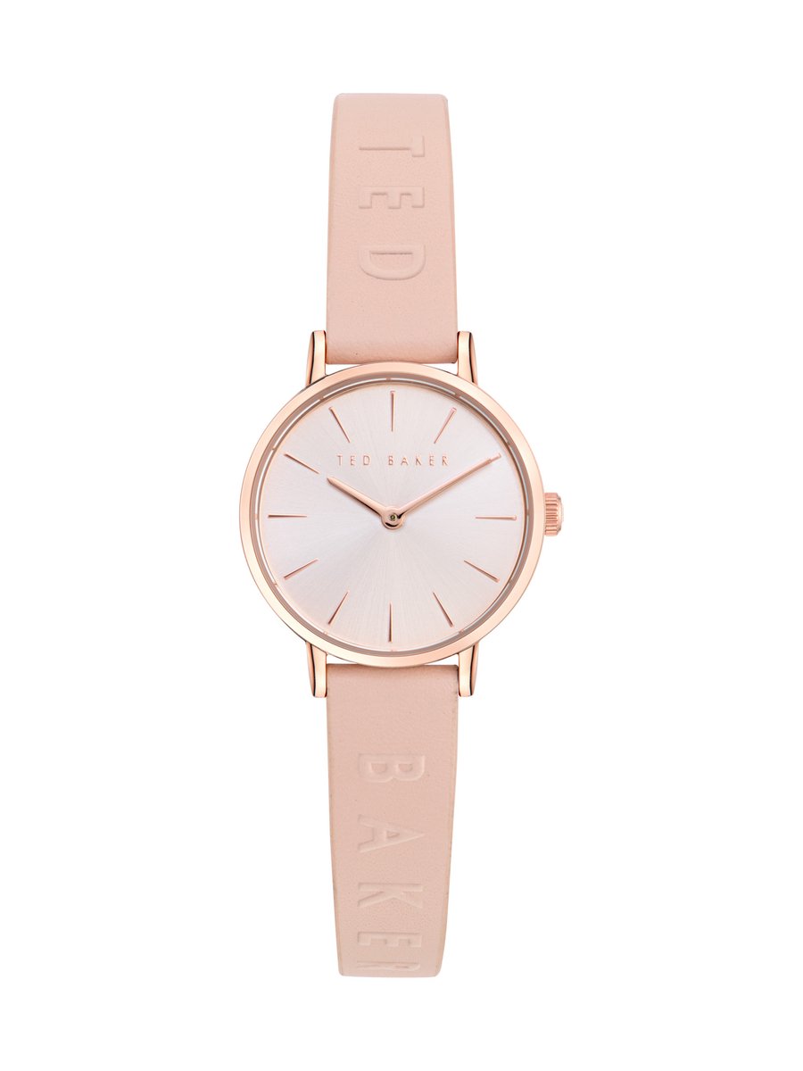 Ted Baker Staciie Kwarts Analoog Horloge Roségouden Toon Case: 100% Stainless Steel | Armband: 100% Leather 28 BKPSTF402W0