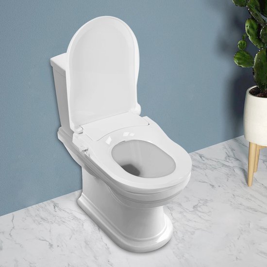 Bidet opzetstuk voor toilet, niet-elektrisch, slanke drukknop, bidet