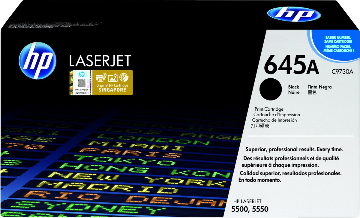 HP 645A zwarte LaserJet tonercartridge (C9730A) Zwart