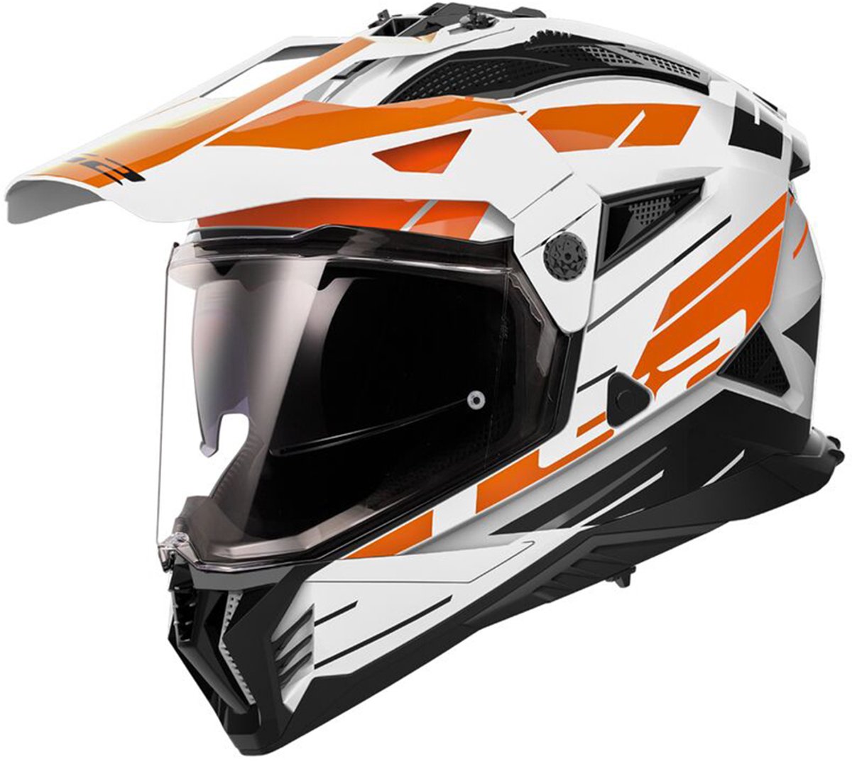 LS2 MX702 Pioneer II Namib White Orange-06 XL - Maat XL - Helm