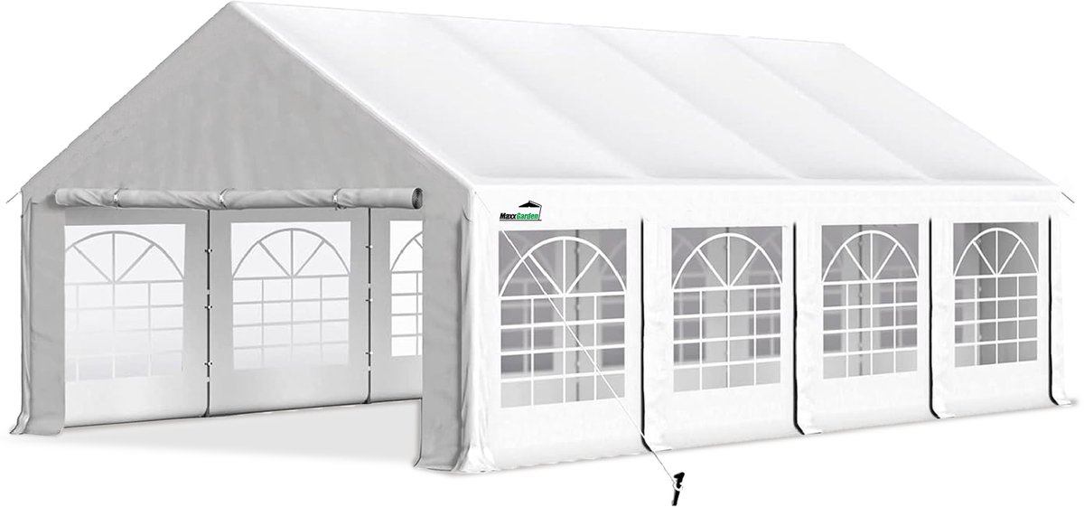 MaxxGarden Partytent - Professionele outdoor tent - Buisdikte 38mm - 4x8m - Wit