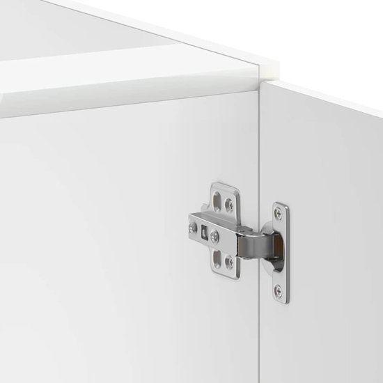 Meuble bas d'évier vidaXL Lucca Wood Blanc - Meuble bas d'évier - Meubles bas d'évier - Meuble bas de Cuisine - Meuble bas d'évier