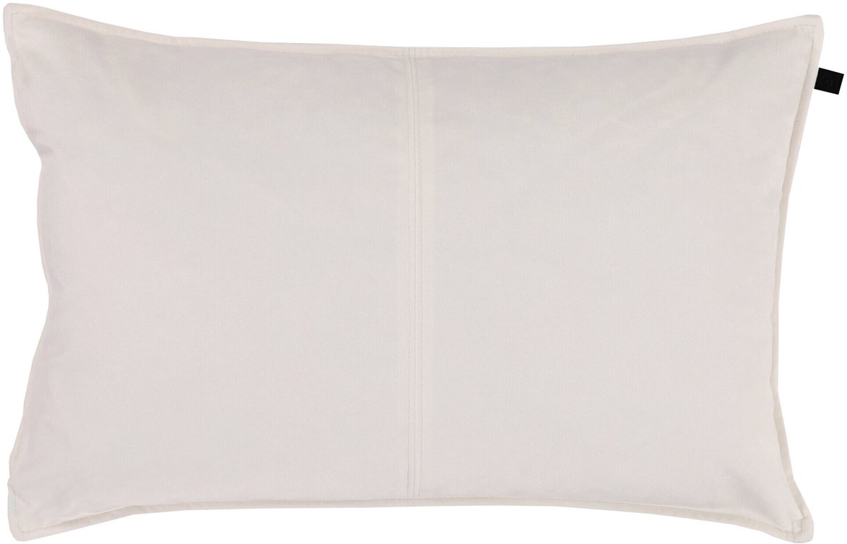 Overseas Middlestitch Kussen – 40 x 60 cm - Velours – Off White