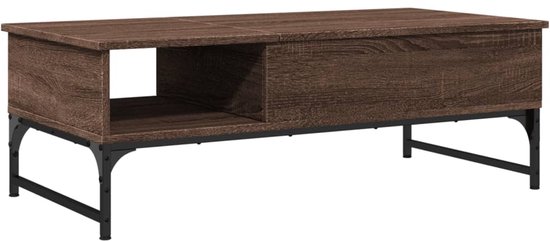 vidaXL - Salontafel - Bruin - Hout | Leen Bakker