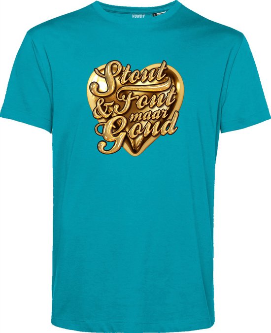 T-shirt Coeur Doré | Les meilleurs en concert 2025 | Vilain et méchant mais en or | T-shirt Bad Party | Turquoise | taille XXL