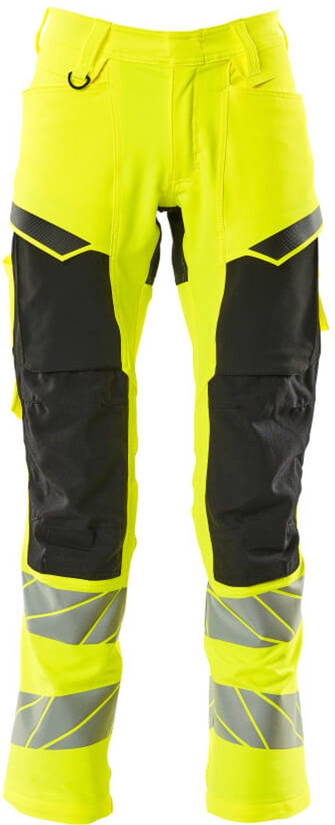 Mascot Accelerate Safe Broek met kniezakken 19479-711 - Hi-Vis geel/zwart - C56 - 90