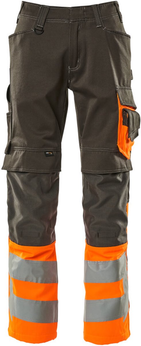 Mascot Safe Supreme Broek met kniezakken 15679-860 - donkerantraciet/hi-vis oranje - C54 - 90