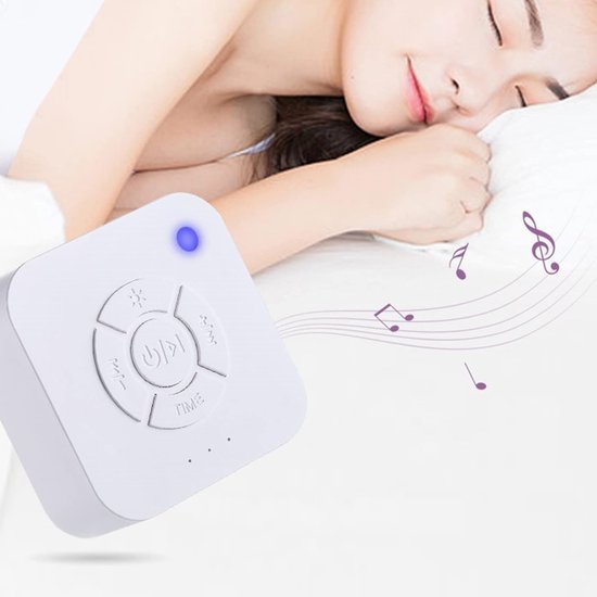 White Noise – White Noise Machine – White Noise Baby – Witte Ruis – Draadloos en Oplaadbaar Muziekdoosje