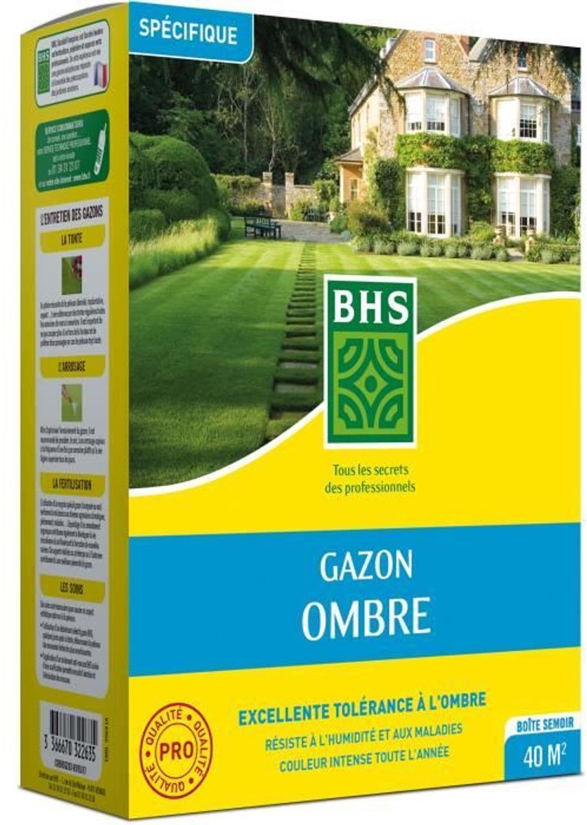 Gras - BHS - Schaduwgras 1kg | 40m² | Bestand tegen weinig licht en schaduwrijke plaatsen.