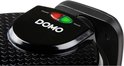 Close-up van het DOMO wafelijzer met rode en groene indicatielampjes.