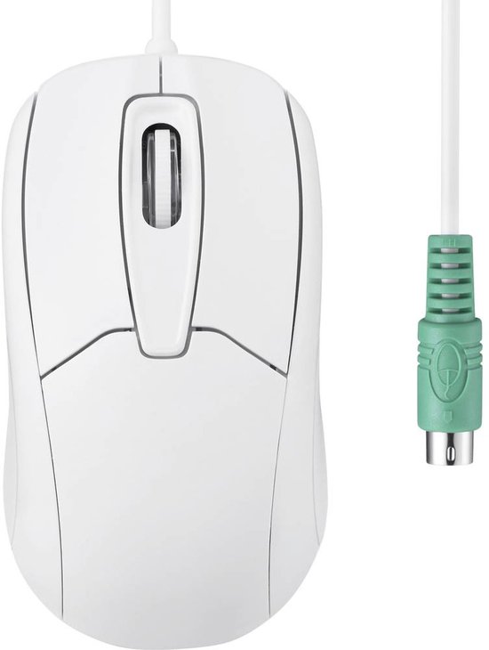 Perixx PERIMICE-209 P W Muis Kabelgebonden Optisch Wit 3 Toetsen 1000 dpi