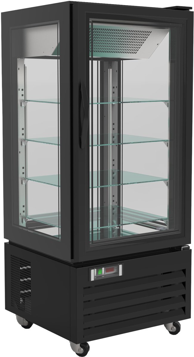 Combisteel Gebaksvitrine Koel 1500 Zwart