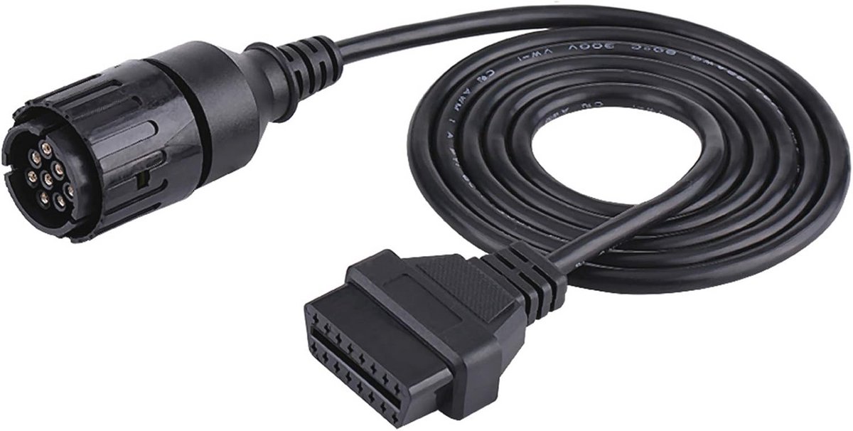 OBD2 Motorfiets Adapter Kabel 10 Pin naar 16 Pin - Diagnostische Kabel voor Motorfietsen