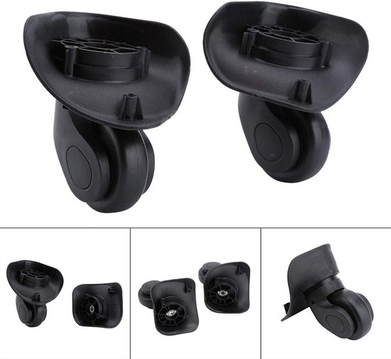 Bagage Koffer Vervanging Swivel Wiel Reparatie Set Tas Onderdelen Douane Doos Zwart 2 stks