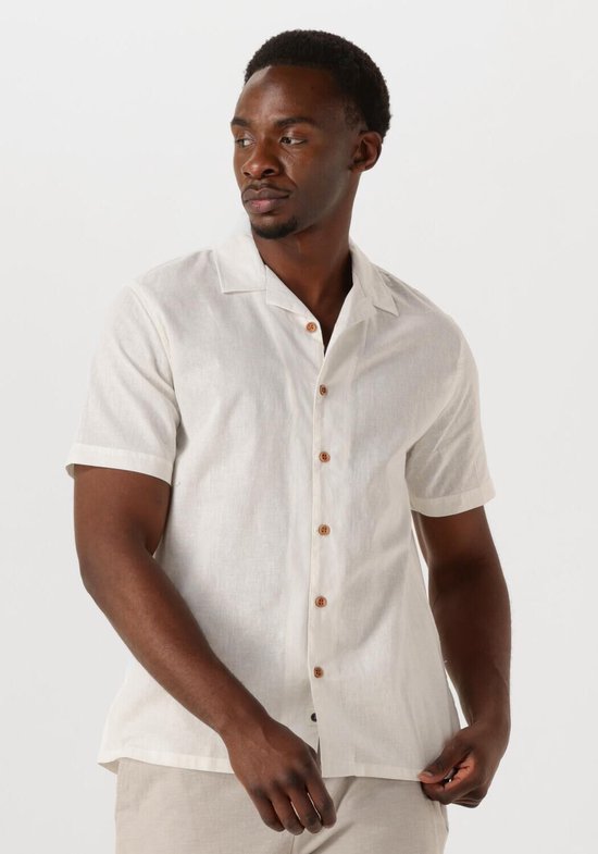 Anerkjendt Akleo Sss Cot/linen Shirt Heren - Vrijetijds blouse - Wit - Maat L
