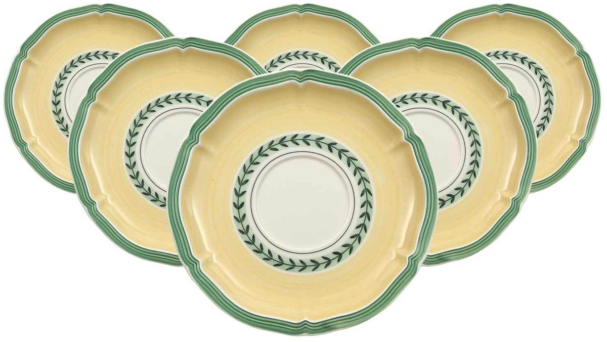 Suppenuntertassen French Garden Fleurence ø 17 cm Set van 6