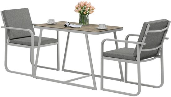 bistroset hout - 3-delig - klaptafel en 2 stoelen - 76 x 60 x 60 cm bistroset hout - 3-delig - klaptafel en 2 stoelen - 76 x 60 x 60 cm