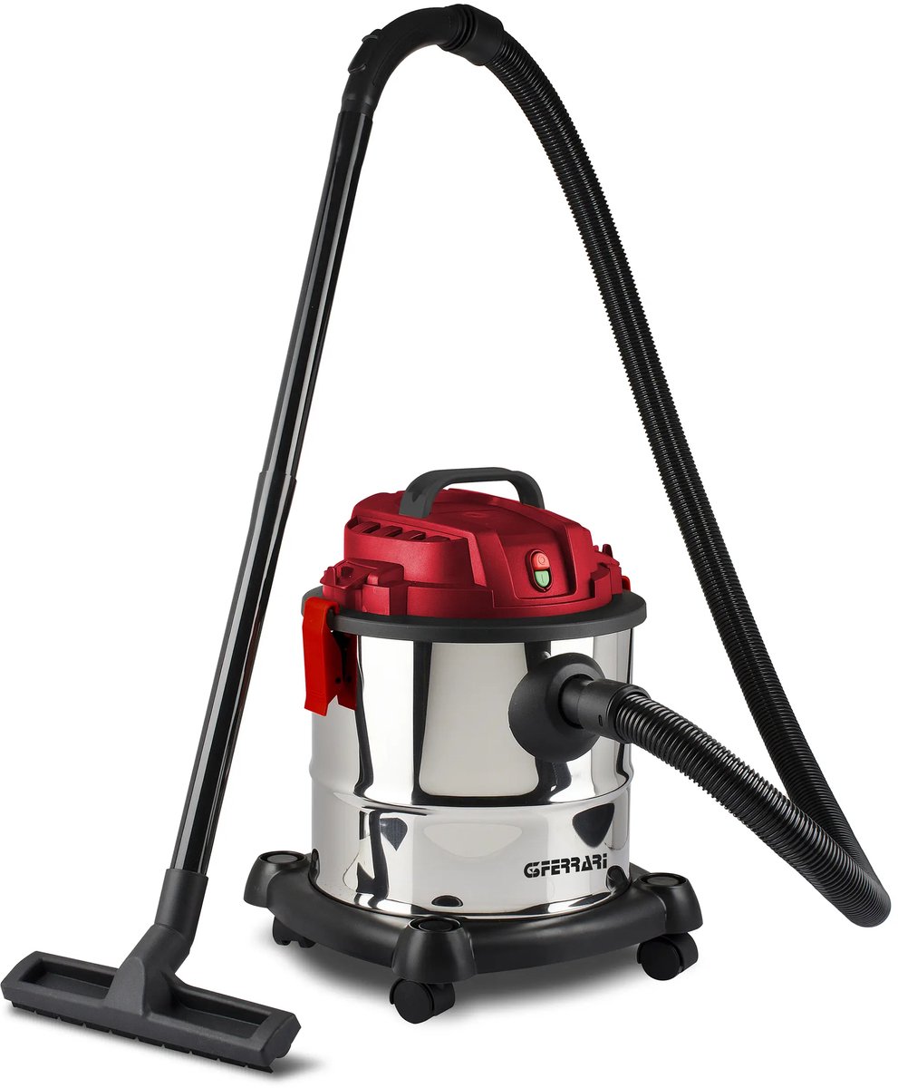 G3 Ferrari Fusto Red 20 l Trommelstofzuiger Droog en nat 1000 W Zakloos
