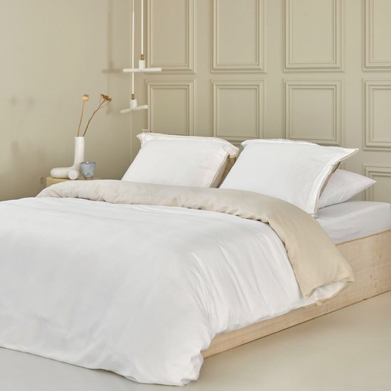 Walra Dekbedovertrek Classy Tencel - 260x220 - 65% Tencel / 35% Katoen BCI - Off White / Beige van Walra — afbeelding 2