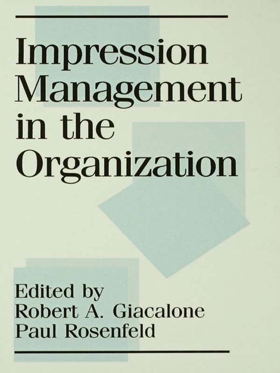 Impression Management in the Organization - cover