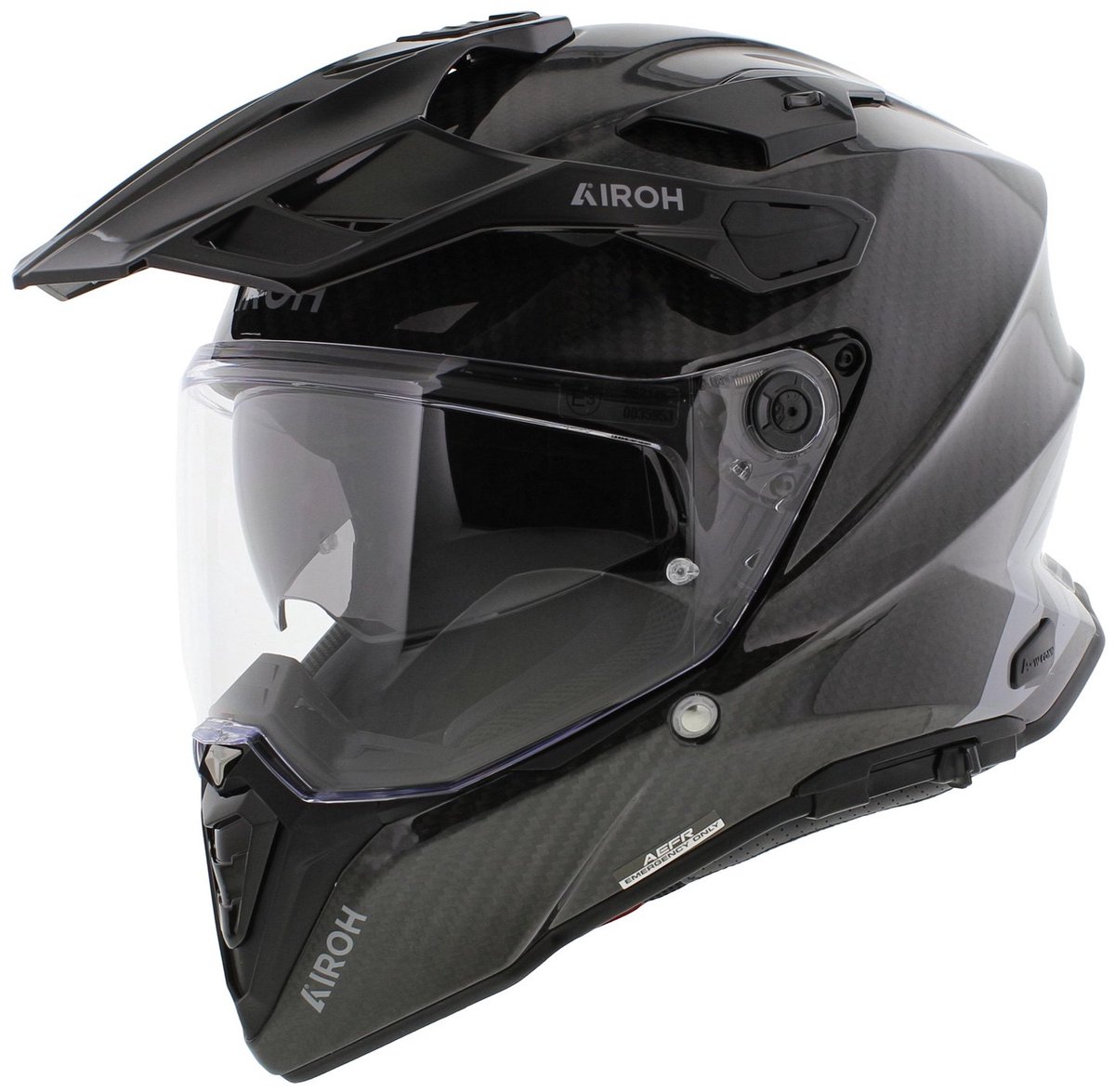 Airoh Commander 2 Carbon Adventure motor helm glans carbon zwart - Maat XXL