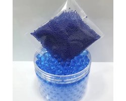 CHPN - Waterabsorberende Balletjes - 10.000 stuks - 7/8mm - Blauw - Decoratie gel balletjes - Waterabsorberende balletjes - Waterballetjes - Gelballetjes Transparant - Waterparels - Woondecoratie
