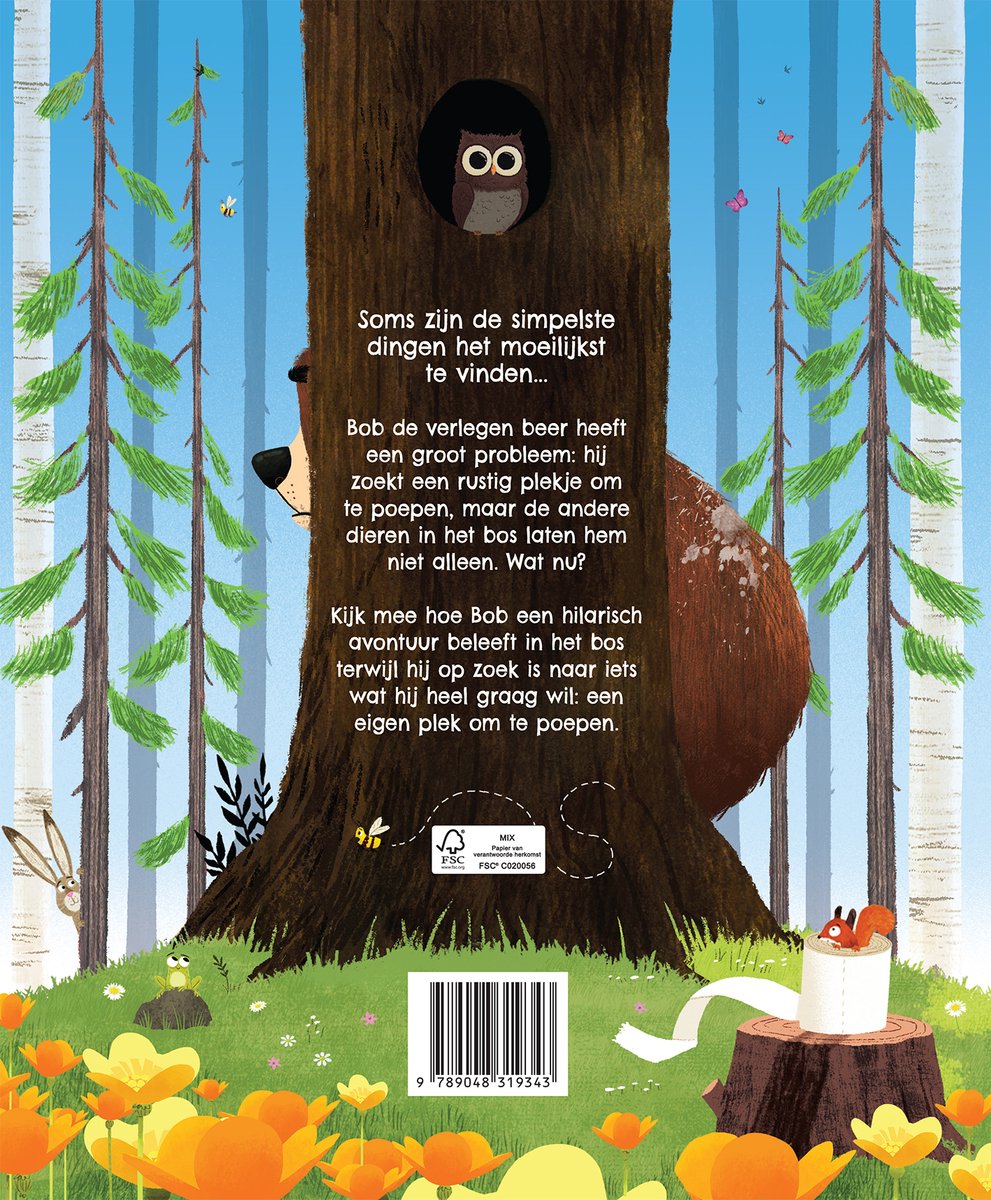 Beer moet nodig... Poepen! - back cover