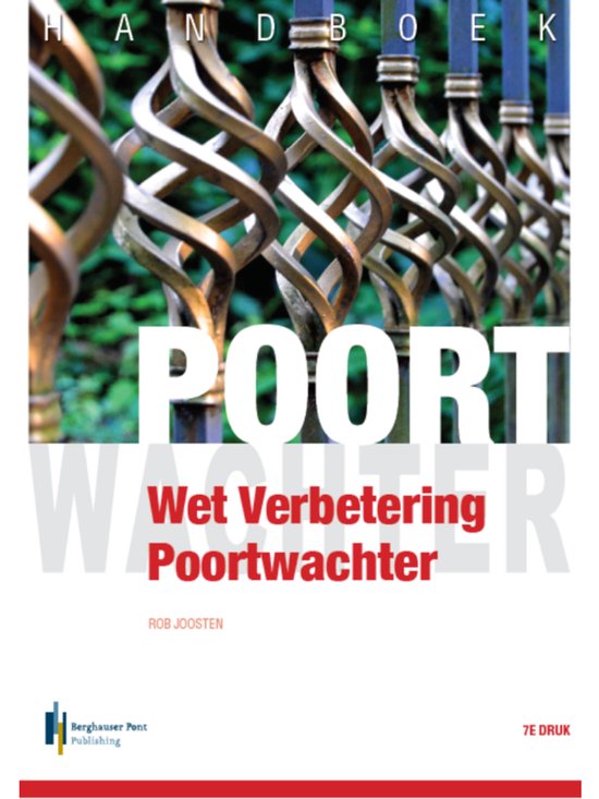 Handboek wet verbetering Poortwachter - cover