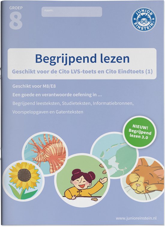 Begrijpend lezen Oefenboek Deel 1 groep 8 M8/E8 Geschikt voo ... - cover