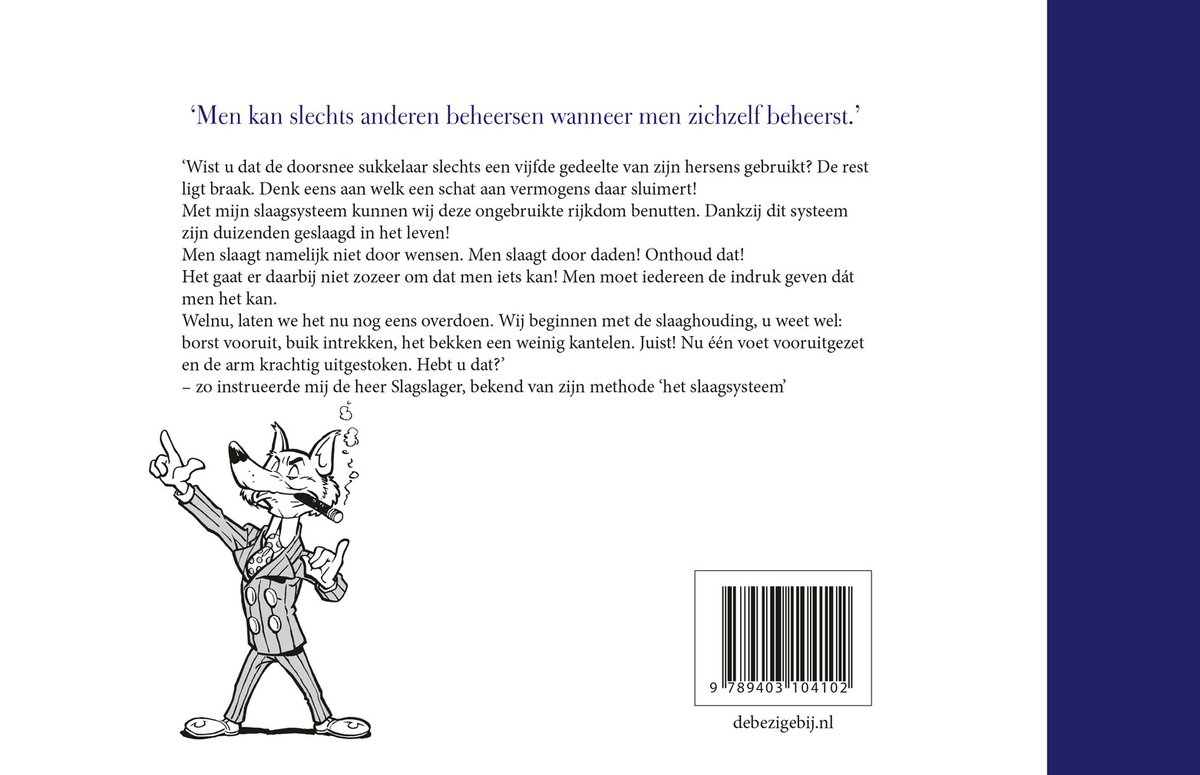 Bedenk eens wat, Tom Poes - back cover