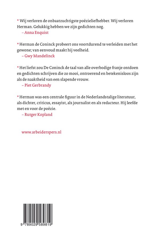 De gedichten