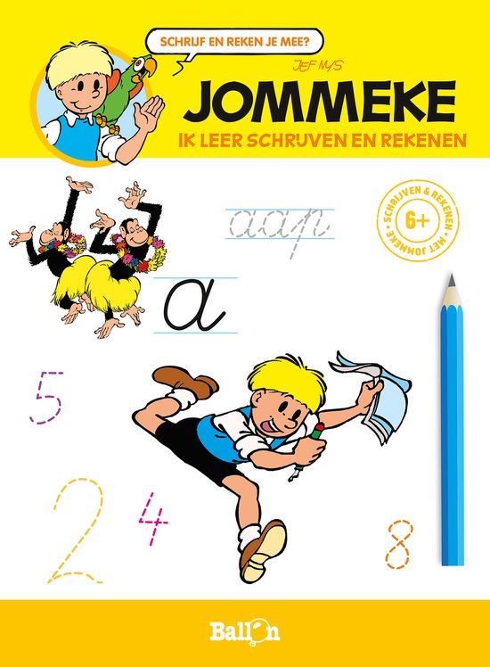 Jommeke 0 - Ik leer schrijven en rekenen (6+) - cover