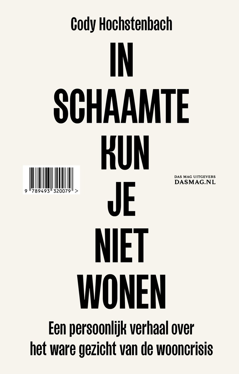 Boek: In schaamte kun je niet wonen, een persoonlijk verhaal over de wooncrisis.