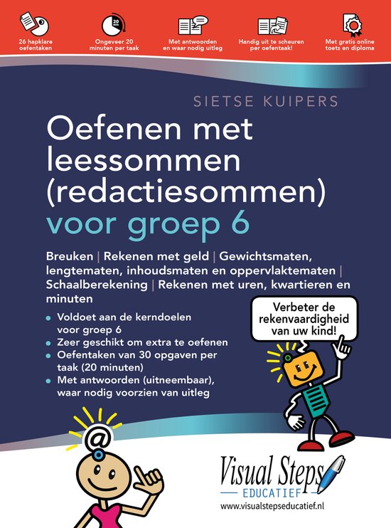 Oefenen met leessommen (redactiesommen) voor groep 6 - cover
