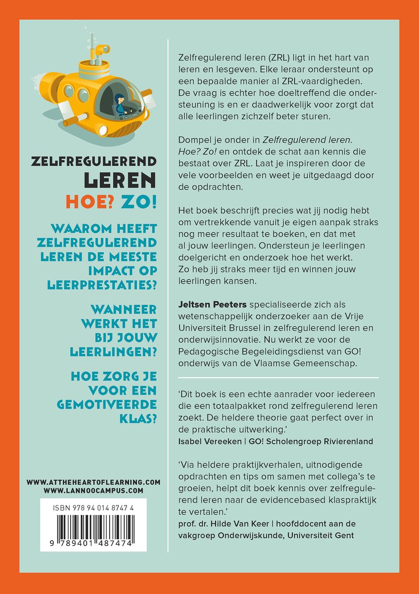 Zelfregulerend leren - back cover