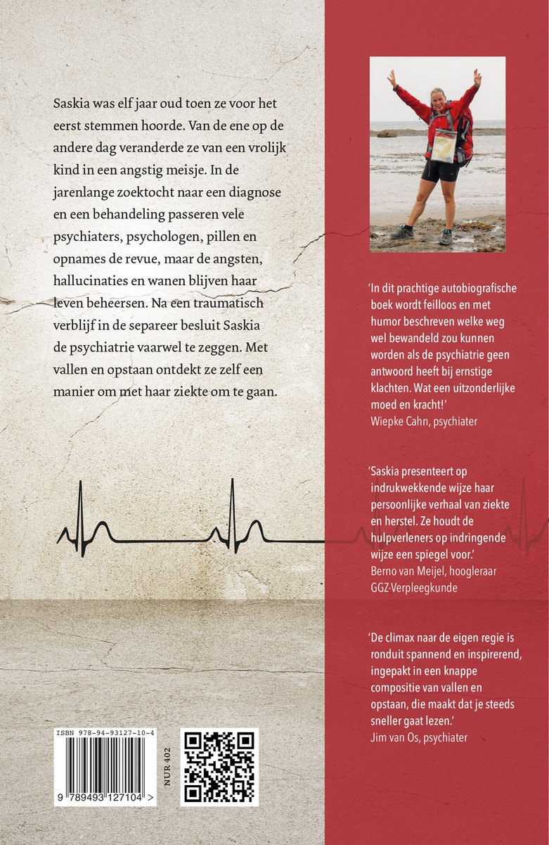 Schizofrenie en bergen beklimmen - back cover