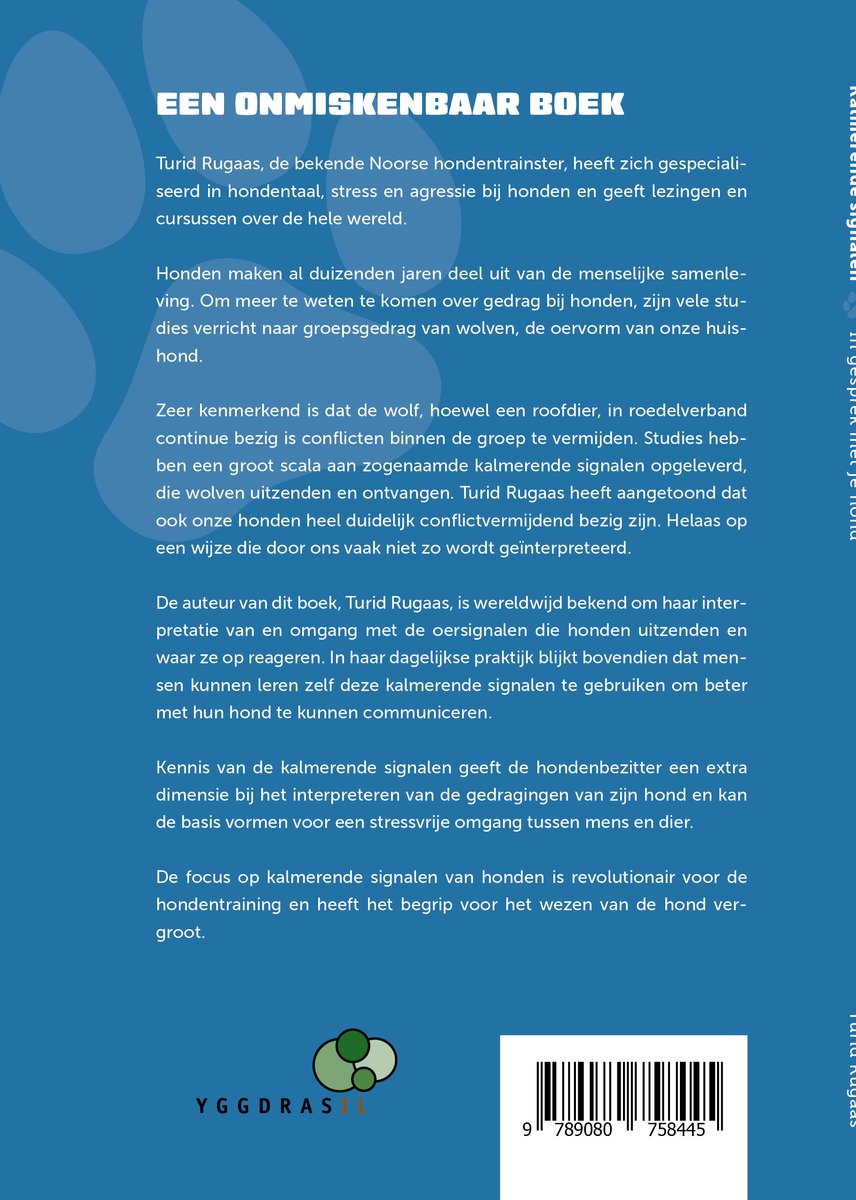 Kalmerende Signalen - back cover