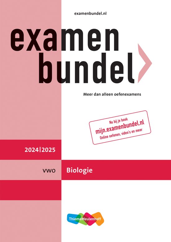 Examenbundel online + boek vwo Biologie 2024/2025 - cover