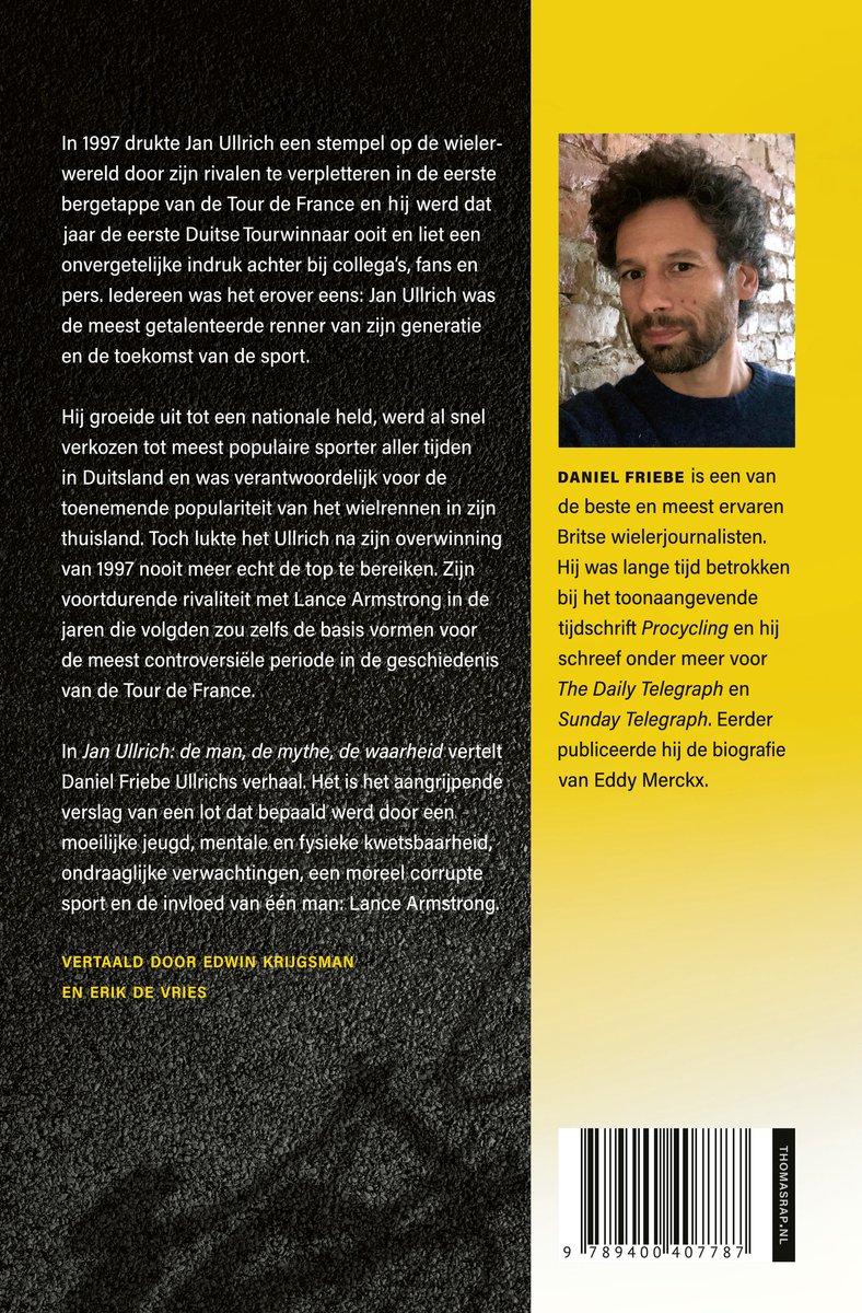 Portret van Daniel Friebe, auteur van Jan Ullrich: de man, de mythe, de waarheid.