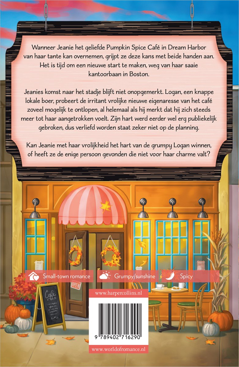 Dream Harbor 1 - Het Pumpkin Spice Café - back cover