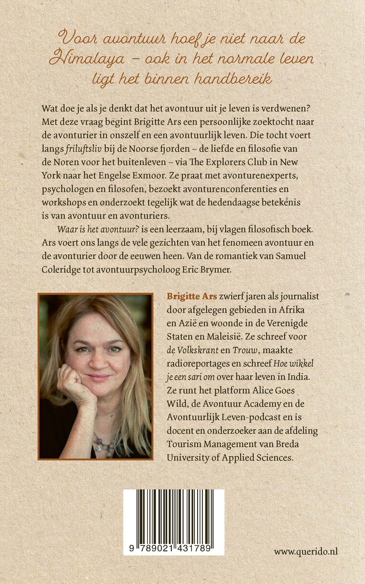 Waar is het avontuur? - back cover