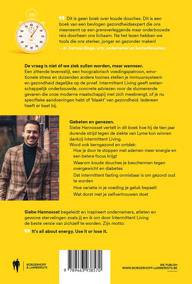 Intermittent Living - back cover